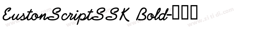 EustonScriptSSK Bold字体转换